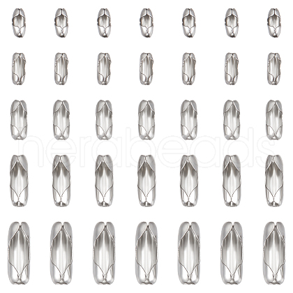 Unicraftale 304 Stainless Steel Ball Chain Connectors STAS-UN0011-58P-1