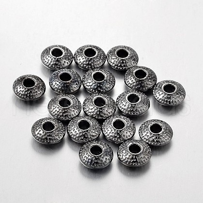 Tibetan Style Alloy Spacer Beads TIBEB-R011-B-FF-1