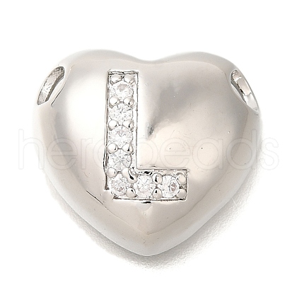 Rack Plating Brass Micro Pave Cubic Zirconia Pendants KK-I722-04P-L-1
