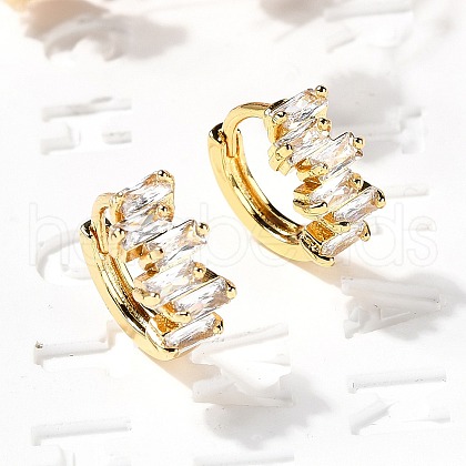 Brass Hoop Earrings EJEW-S256-03B-G-1