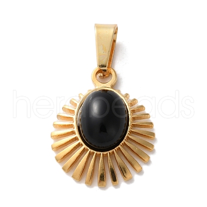 Natural Black Onyx(Dyed & Heated) Pendants STAS-C120-15G-06-1