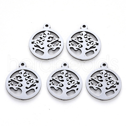 Non-Tarnish 201 Stainless Steel Pendants X-STAS-N092-17-1