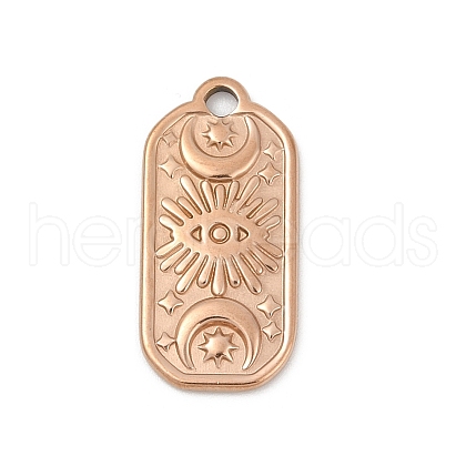 Ion Plating(IP) 304 Stainless Steel Pendants STAS-E182-10RG-1