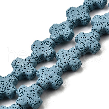 Natural Lava Rock Beads Strands G-L498-E02-01B-1