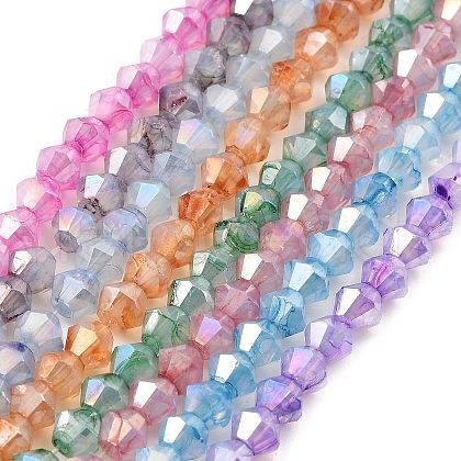 Imitation Jade Glass Beads Strands GLAA-P058-02A-1