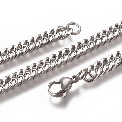 Men's Cuban Link Chain Necklaces NJEW-L172-1
