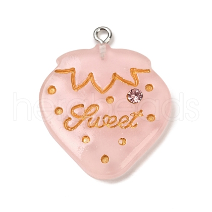 Opaque Resin Pendants RESI-Q020-01B-1