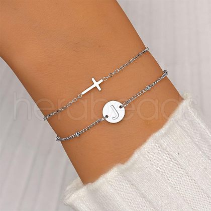304 Stainless Steel Chain Bracelets FS-WGDF801-36-1