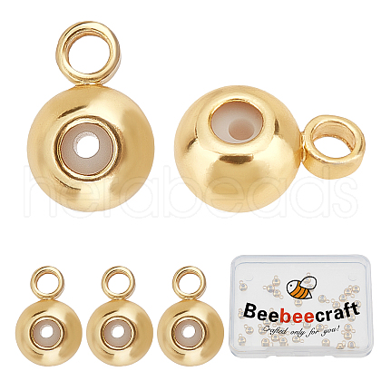 Beebeecraft 30Pcs Brass Tube Bails KK-BBC0001-56-1
