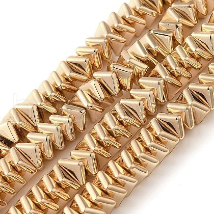 Electroplated Synthetic Non-magnetic Hematite Beads Strands G-L606-A01-01B-1