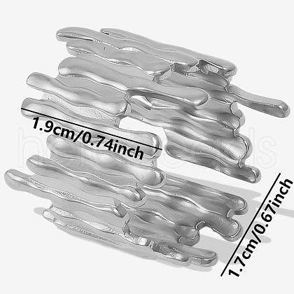 304 Stainless Steel Fashion Cuff Ring for Women BX6046-1-1