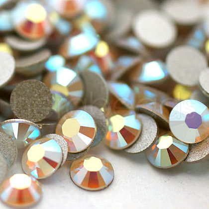 Glass Flat Back Rhinestone RGLA-C002-SS10-234AB-1