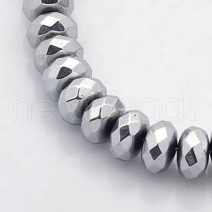 Electroplate Non-magnetic Synthetic Hematite Beads Strands G-J208A-03-1