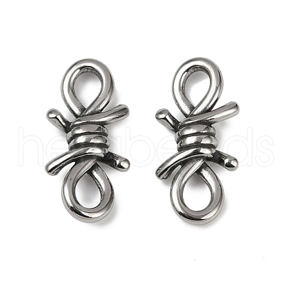 316 Surgical Stainless Steel Knot Connector Charms STAS-G349-09AS-01-1