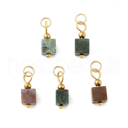 Natural Indian Agate Pendants STAS-Z129-01G-01-1