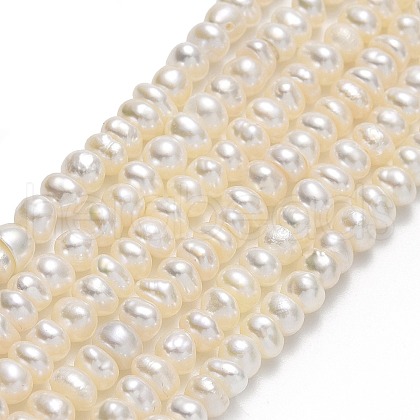 Natural Cultured Freshwater Pearl Beads Strands PEAR-A005-03B-01-1