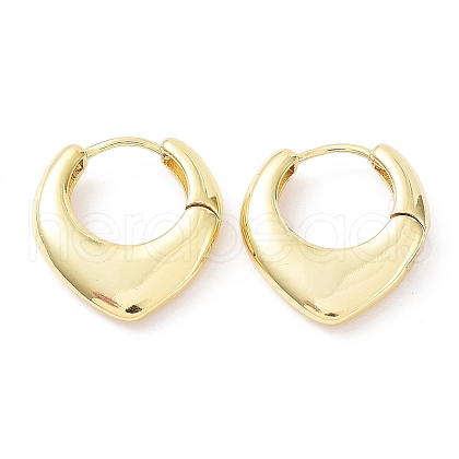 Rack Plating Brass Teardrop Hoop Earrings EJEW-B027-12G-1