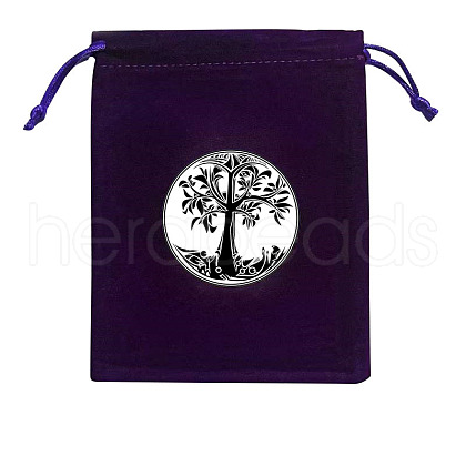 Rectangle Velvet Jewelry Storage Pouches TREE-PW0003-02A-1