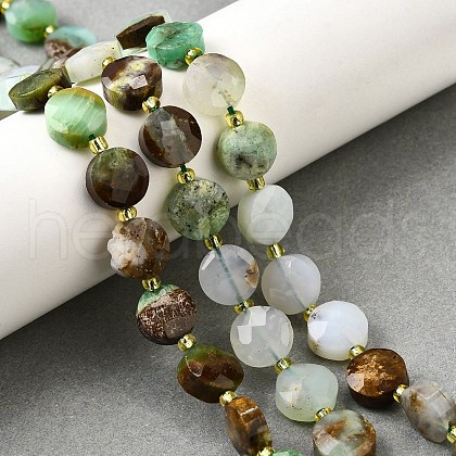 Natural Serpentine Beads Strands G-B094-A33-01-1