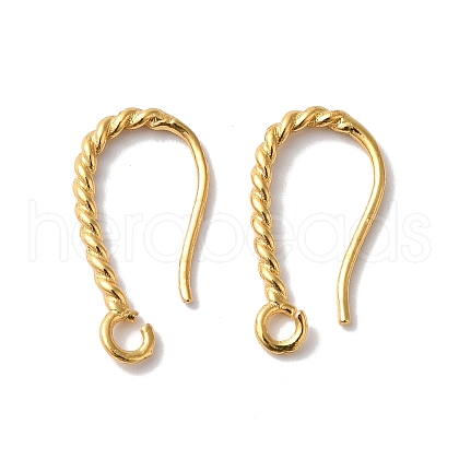 Long-Lasting Plated Brass Ear Wire KK-K381-07G-01-1