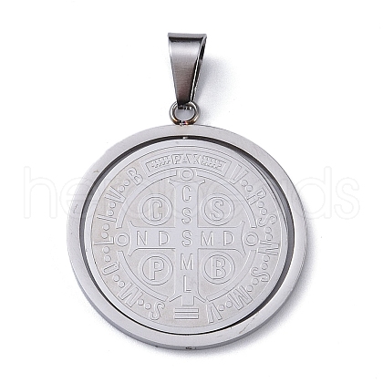 Non-Tarnish 304 Stainless Steel Pendants STAS-D097-10P-1