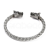 304 Stainless Steel Cuff Bangles for Women STAS-M023-15A-2