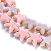 Baking Paint Synthetic Turquoise Beads Strands G-H060-07A-4