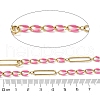 304 Stainless Steel Enamel Figaro Chains CHS-U003-02G-10-2
