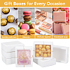 Cardboard Drawer Gift Storage Boxes with Clear Cover CON-WH0092-72B-01-7