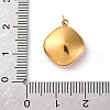 316 Stainless Steel Faceted Glass Pendants STAS-K258-47G-05-3