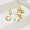 3 Pairs Stylish Heart Stainless Steel Earring Sets SR9770-4