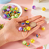 30Pcs 5 Colors Opaque Acrylic Beads MACR-TA0001-46-14