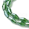 Transparent Electroplate Glass Beads Strands GLAA-K064-05A-PL05-3