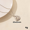 Stainless Steel Shell Pendant Necklaces for Women MD4467-7-1