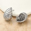 304 Stainless Steel Teardrop Stud Earrings EJEW-B108-07P-3