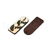 Printed Poplar Wood Pendants FIND-N005-74J-2