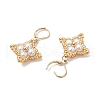 Glass Seed Beads Leberback Earring EJEW-MZ00346-5