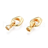Brass Fold Over Clasps X-KK-A165-01G-1
