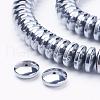 Electroplate Non-Magnetic Synthetic Hematite Beads Strands G-F510-03P-1
