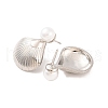 Brass Stud Earrings EJEW-U015-14P-2