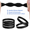 CREATCABIN 12Pcs Word Silicone Cord Bracelet Wristband BJEW-CN0001-05B-5