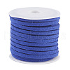 3x1.5mm Blue Flat Faux Suede Cord X-LW-R003-55-1