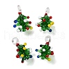 Christmas Series Handmade Lampwork Pendants LAMP-S198-01B-1