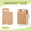 Rectangle Kraft Paper Gift Bags with Hole Handle CON-WH0088-84-2