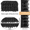 Gorgecraft 3-Layer Pleated Chiffon Flower Lace Trim OCOR-GF0003-26A-2