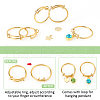  DIY Charm Adjustable Ring Making Kit DIY-NB0009-98-4