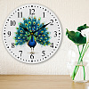 MDF Printed Wall Clock HJEW-WH0058-021-5