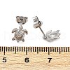 Brass Stud Earrings EJEW-R032-03P-5