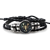 Constellation PU Leather Triple Layer Multi-strand Bracelets PW-WGF2E53-09-1