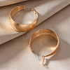 Iron Textured Hoop Earrings EF7295-4